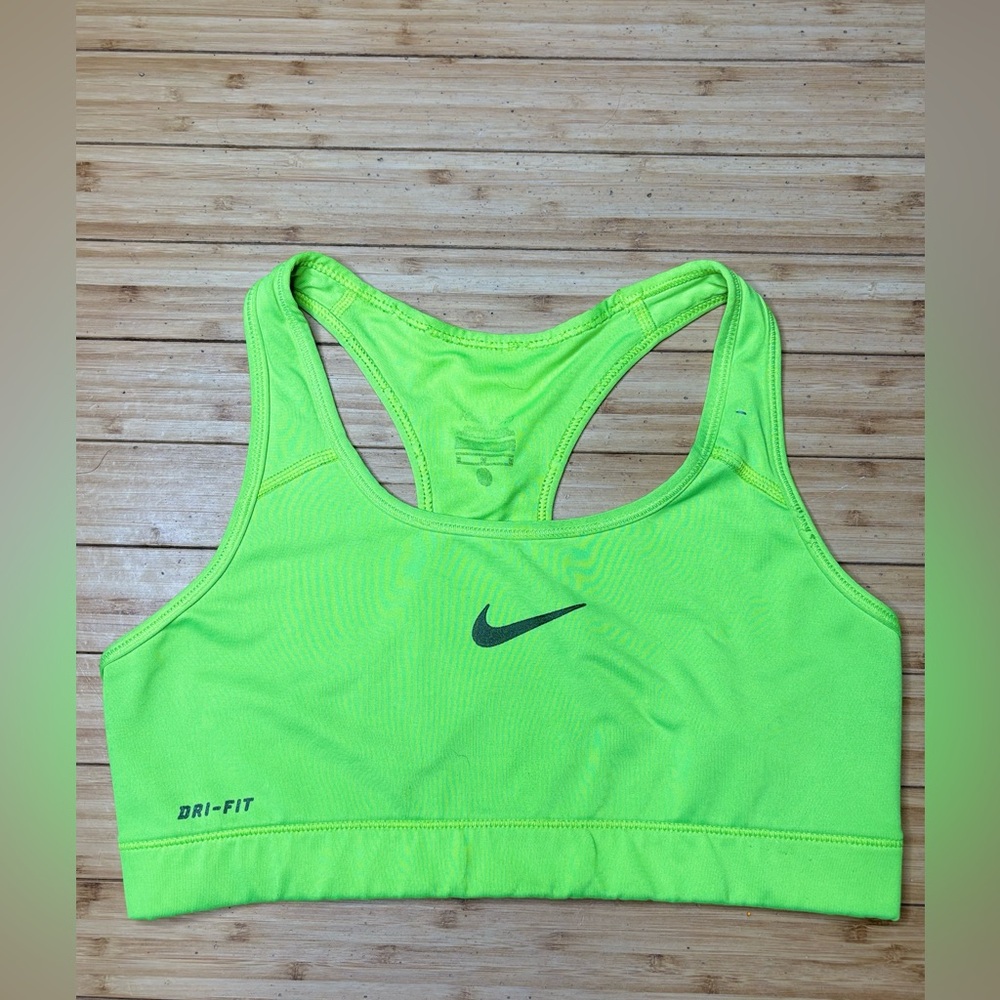 Nike Green Sports Bra Compression Fit